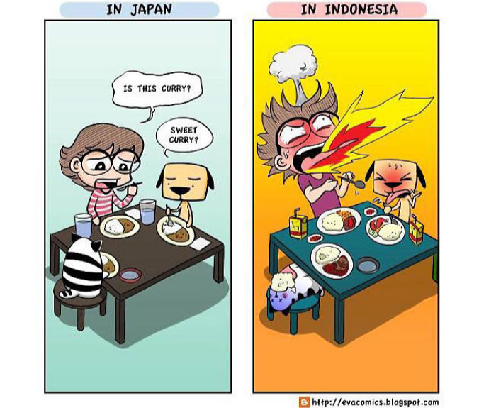 curry comics japan cultural differences by evacomics