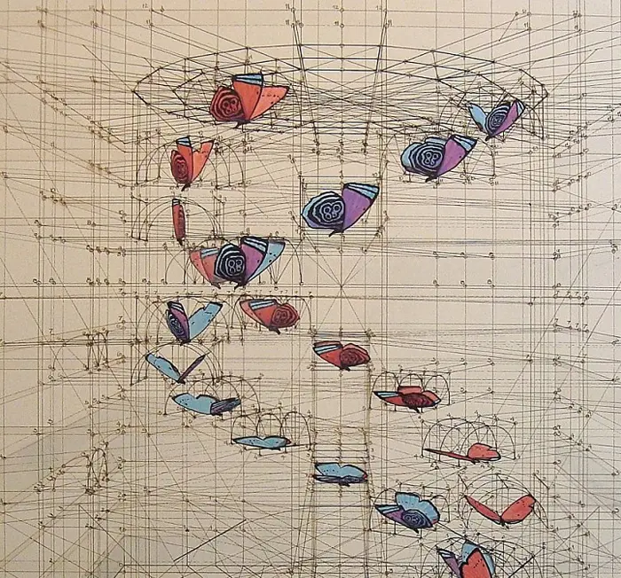 golden ratio illustrations dna butterflies double helix