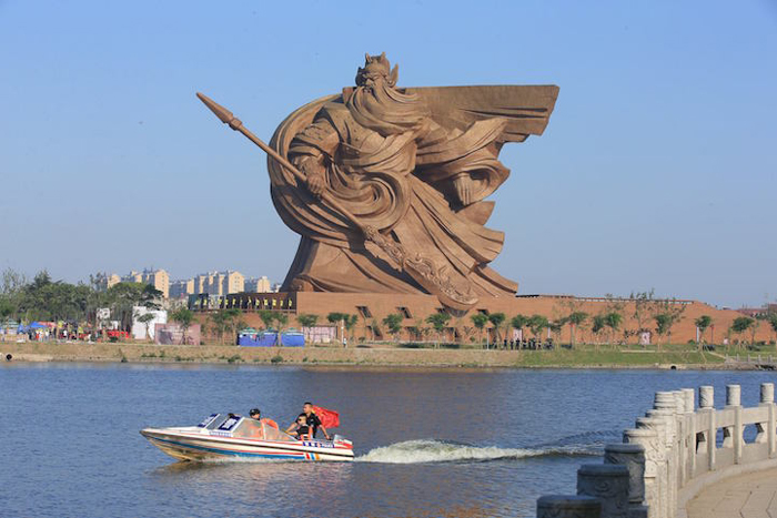 guan yu bronze sculpture