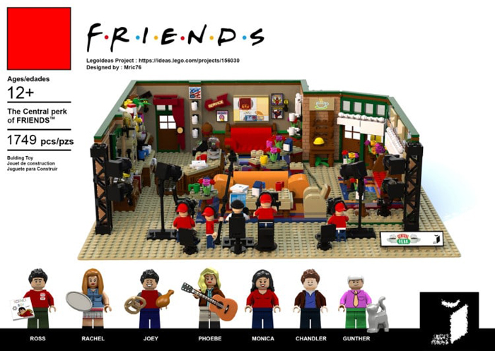 lego friends central perk coffee shop