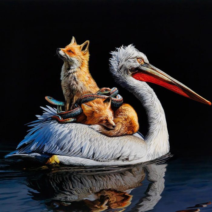 lisa ericson hyperrealistic paintings safe passage