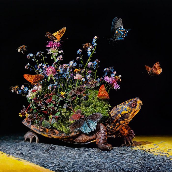 lisa ericson hyperrealistic paintings the crossing