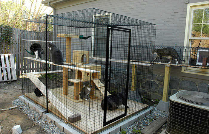 little cage catios cat patios outdoor enclosures