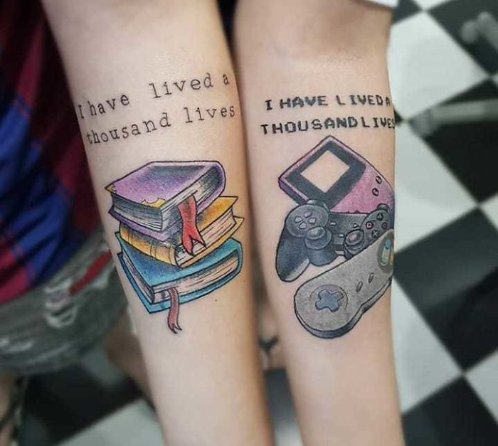 matching tattoos books gadgets