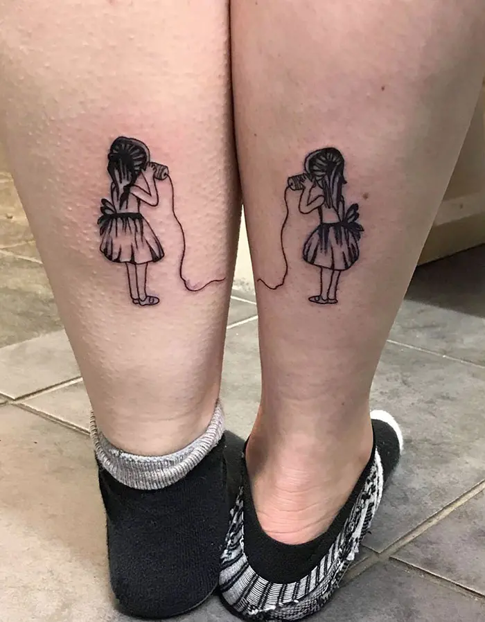 matching tattoos siblings best friends