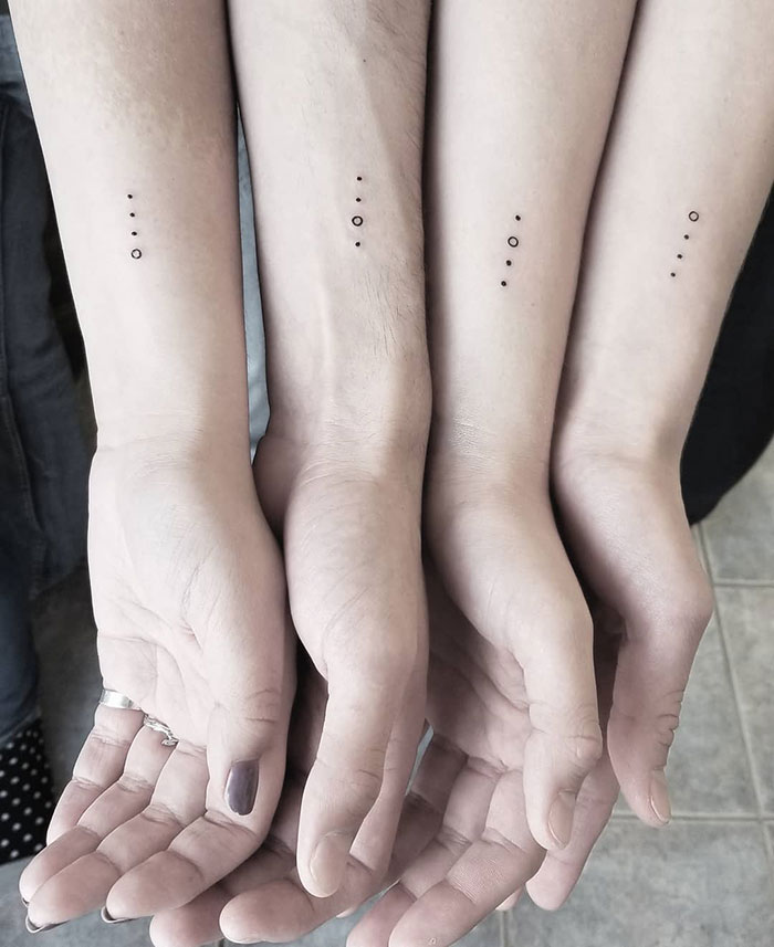 matching tattoos siblings simple