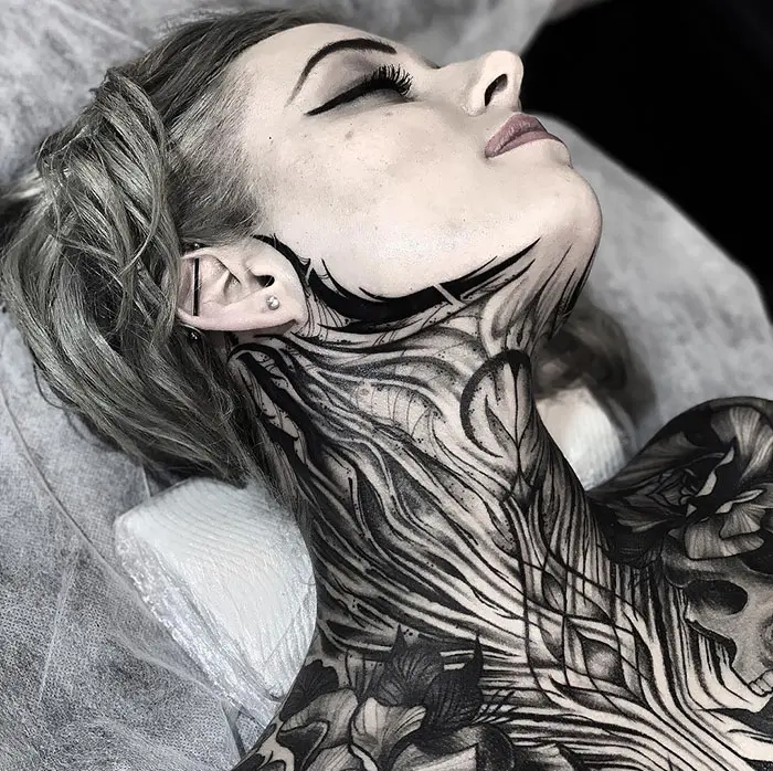 neck tattoo designs full body