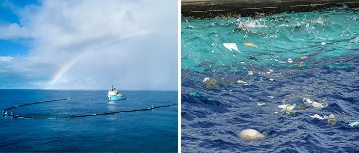 ocean cleanup system artificial coastline