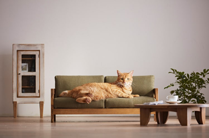 okawa kagu miniature furniture cat sofa