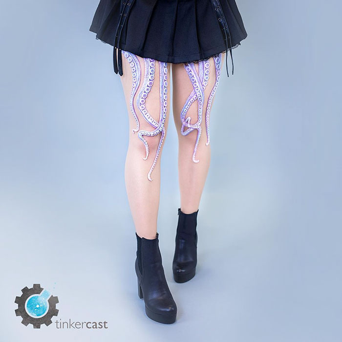 on legs tentacle tights handmade etsy tinkercast