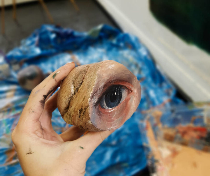 painted rocks realistic eye