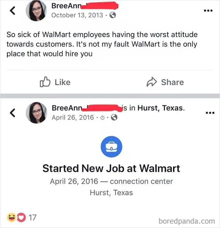 past posts repost walmart employee