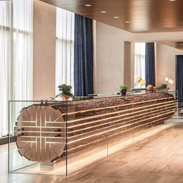 reception desk at hotel unique furniture designs