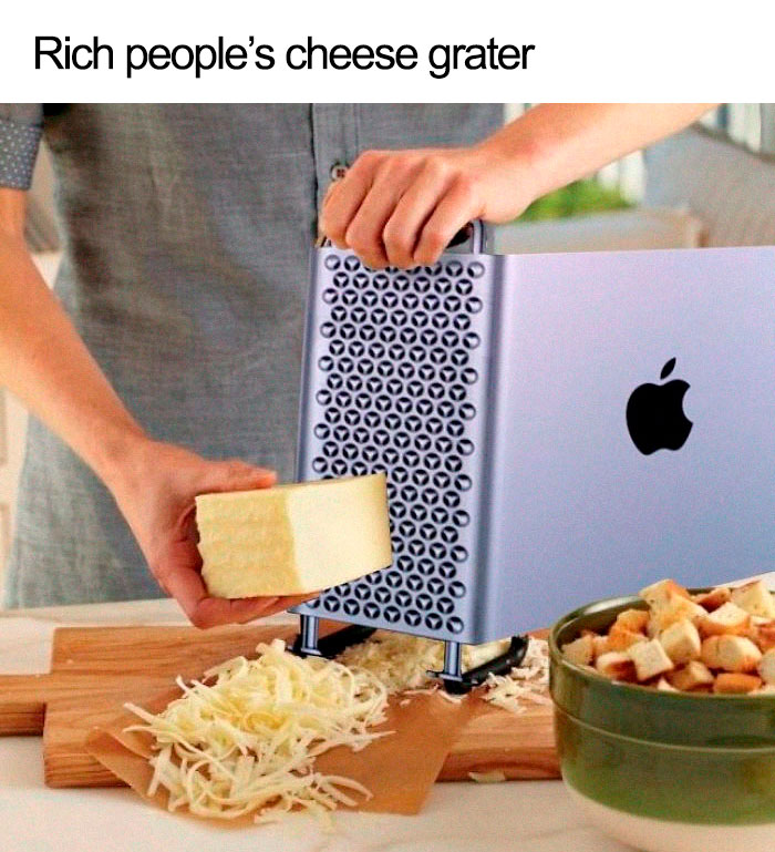 rich people cheese grater mac pro