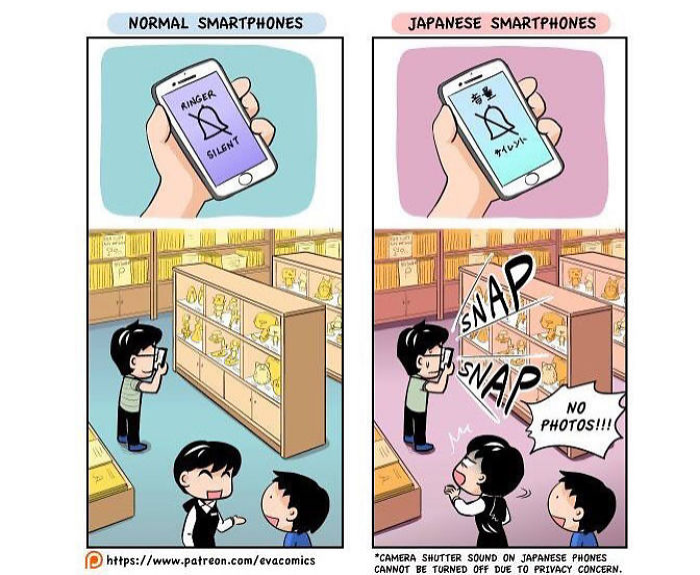 smartphones comics japan cultural differences by evacomics