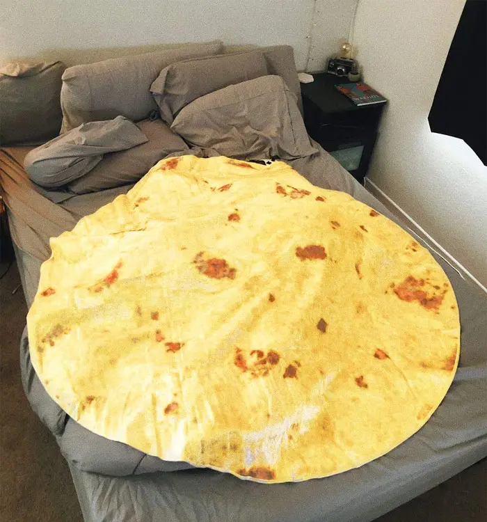 spread burrito tortilla baby blanket