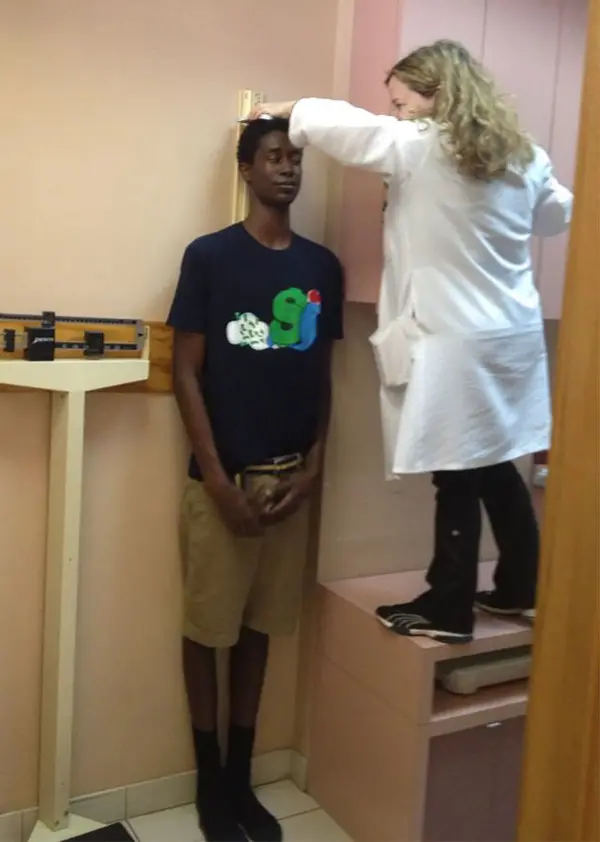 tall people struggles medical checkup
