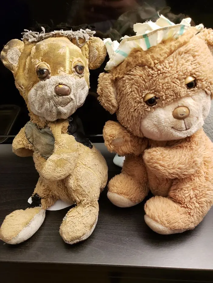 things worn down by time teddy bears