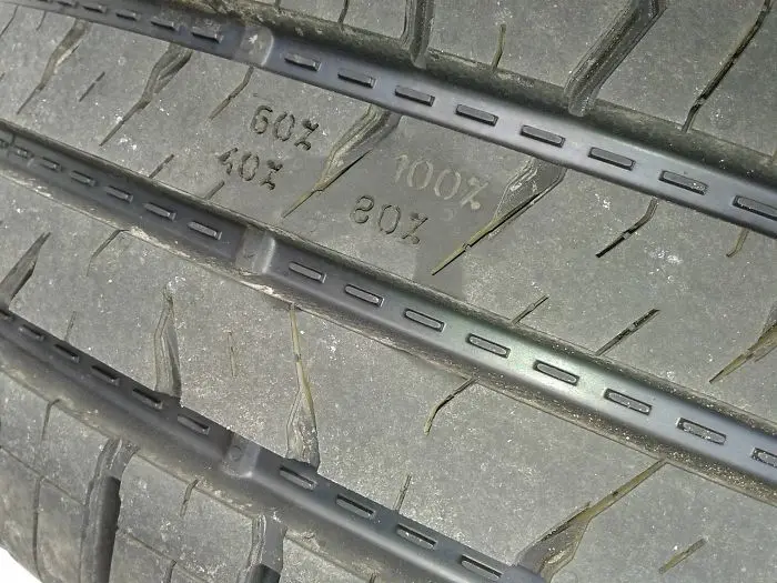 things worn down by time tire thread