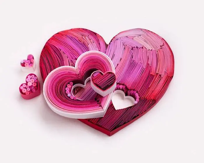 yulia brodskaya paper quilling hearts