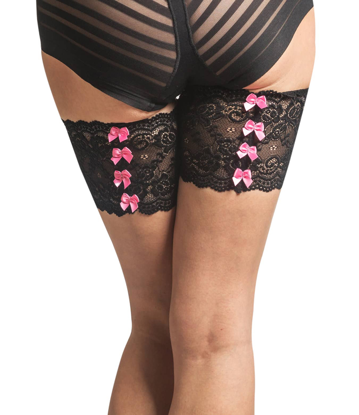 black bandelettes lace anti-chafing bands