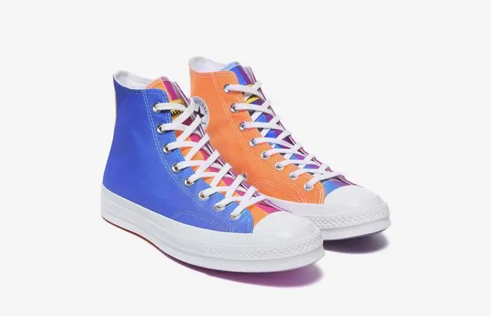 blue and orange converse