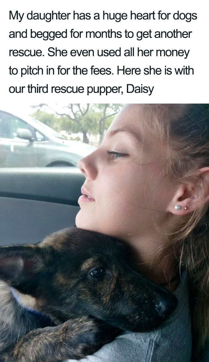 daughter third rescue puppy