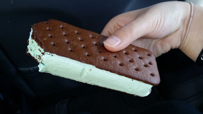 hersheys andes de menthe ice cream sandwich