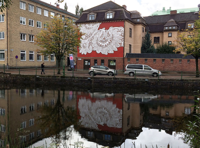 nespoon lacework murals boras sweden