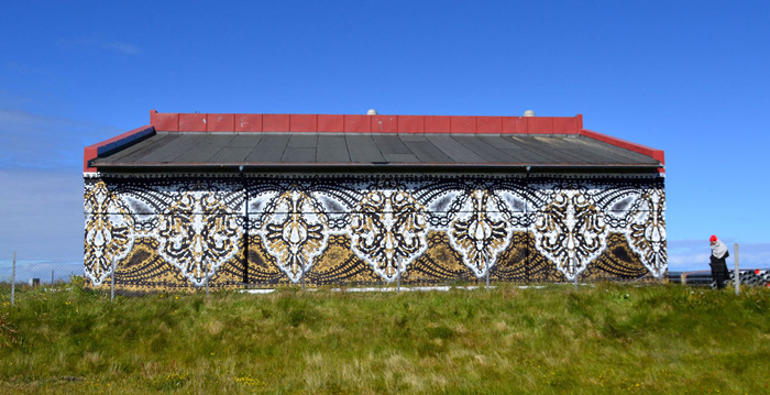 nespoon lacework murals lofoten norway