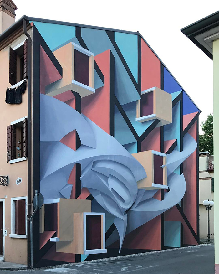 peeta dolo venice italy building graffiti