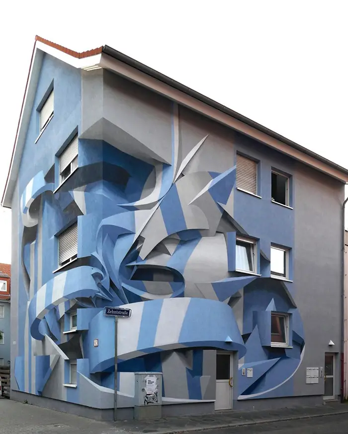 peeta graffiti 3d-looking abstract drawings
