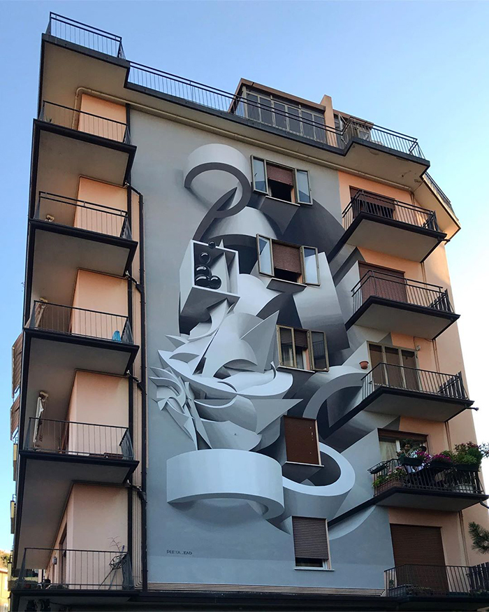 peeta padova italy building graffiti