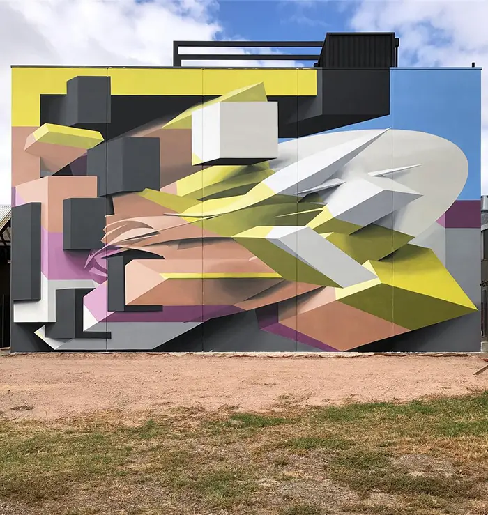 peeta port adelaide south australia building mural facade