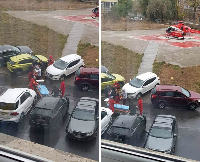 people being jerks parking blocking way