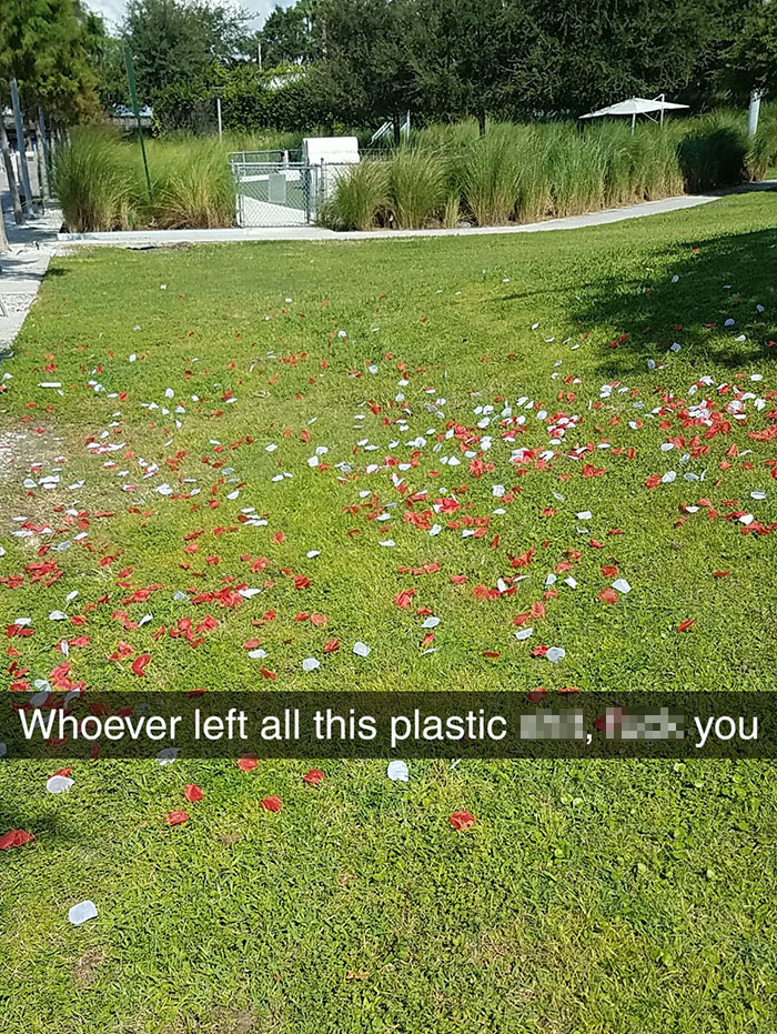 people being jerks plastic petals