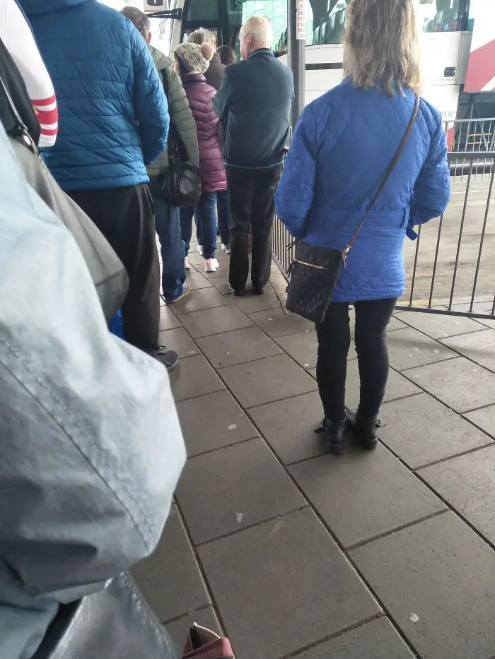 people being jerks skipping queues