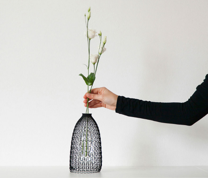 nice flower 3d vases recycling plastic bottles libero rutilo