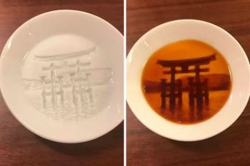 redestu porcelain dish itsukushima shrine
