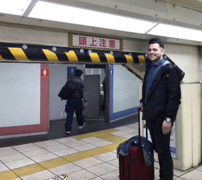 tall people problems japan tourist