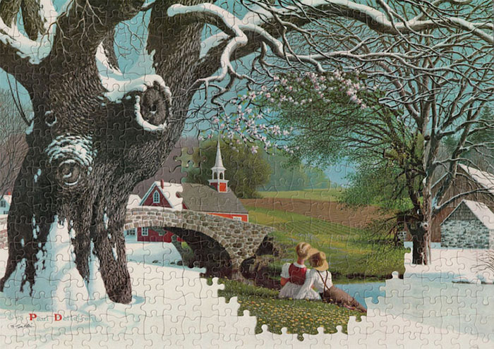 tim klein montage puzzle art thaw