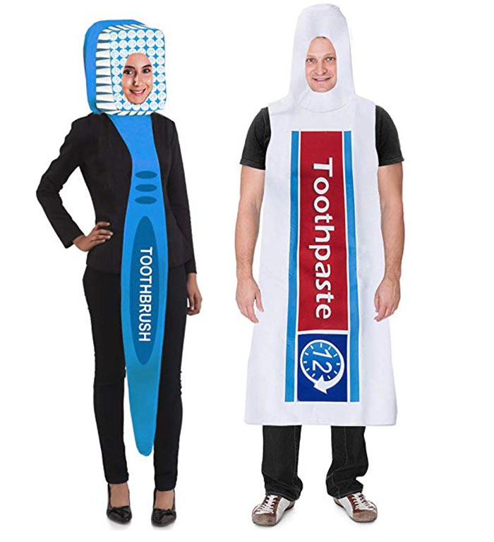 toothbrush and toothpaste costume