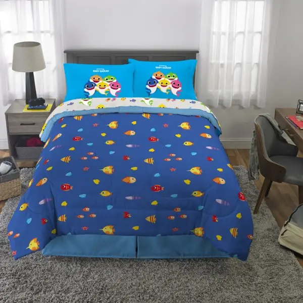 Baby Shark Lovers Will Fall In Love With The New Bedding Set And Blanket