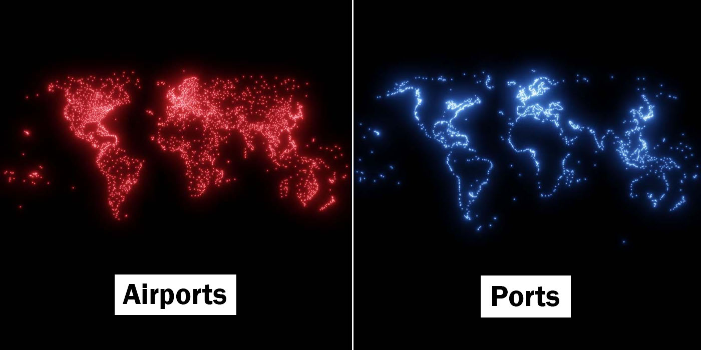 Map Maker Peter Atwood Created A Series Of Maps To Show How The World Is Connected