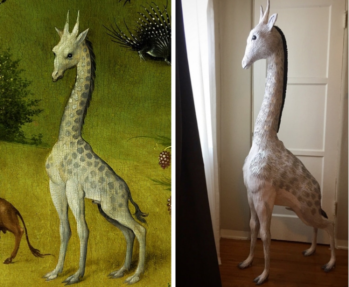 2d vs 3d black and white giraffe bosch pinatas robert benavidez