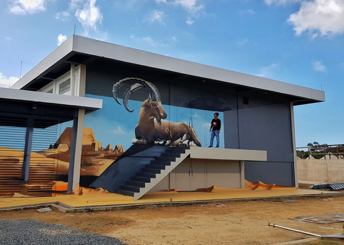 amazing animal art graffiti object transformations bus artist odeith