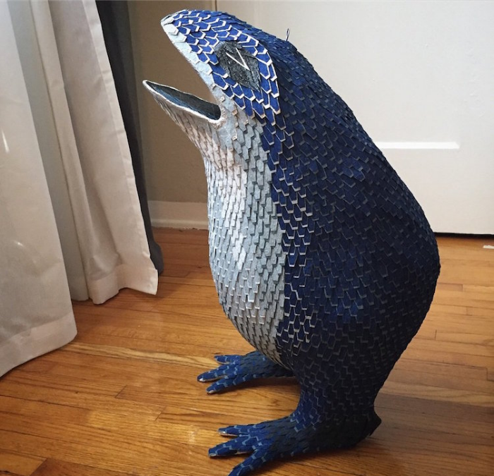 blue frog with hind legs only bosch pinatas robert benavidez