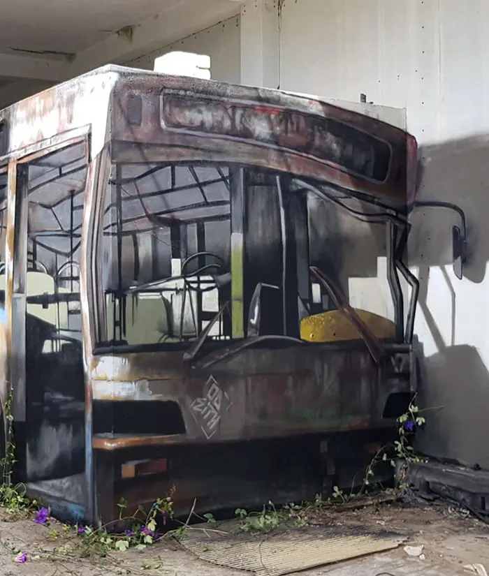 bus art graffiti object transformations bus artist odeith