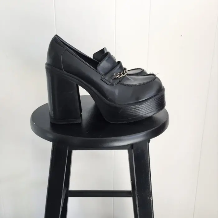 chunky platform loafers shoe nostalgia