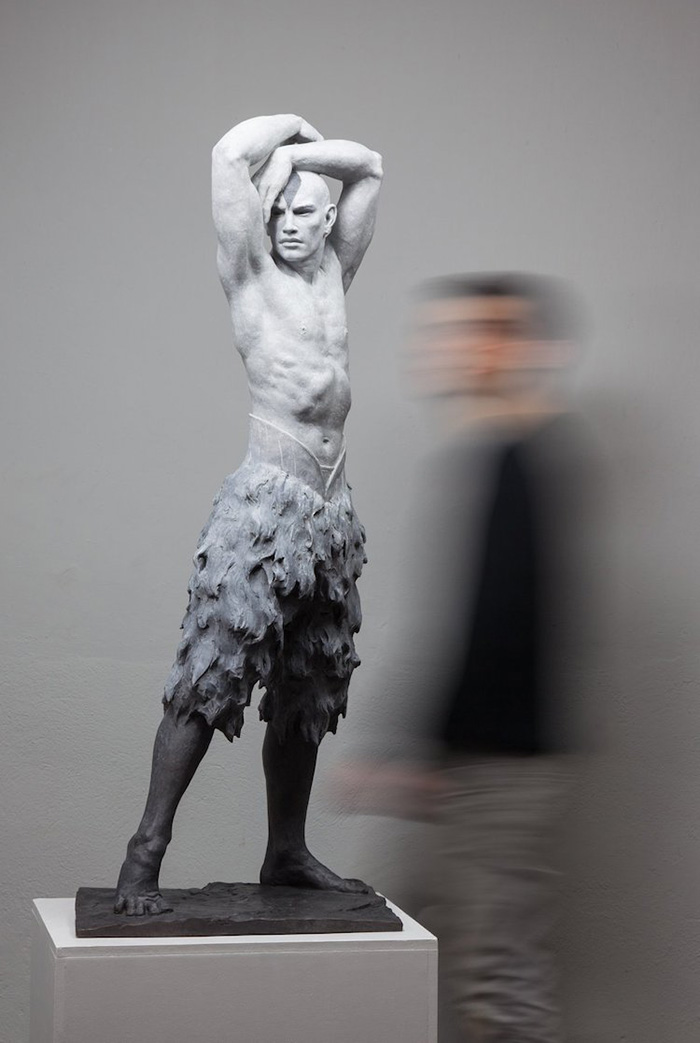 coderch malavia lifelike human sculptures the great swan